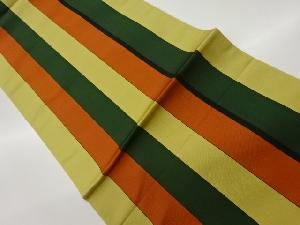 綴れ縞模様織出し全通袋帯